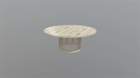 Round Table Round Table V3 3D Model VR AR PBR - 3D model by ...