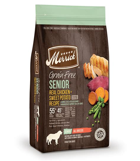 MERRICK DOG GRAIN FREE SENIOR CHICKEN & SWEET POTATO 22LB - My Pet ...