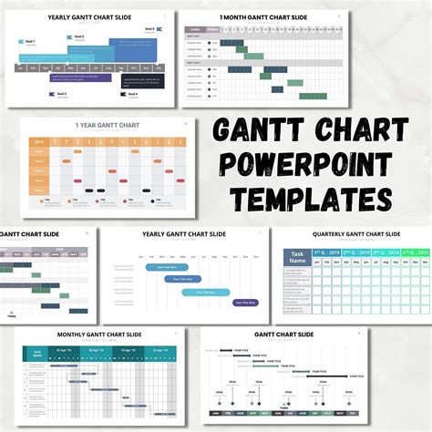 Gantt Chart Powerpoint Fully Editable Templates Gantt - Etsy in 2023 ...