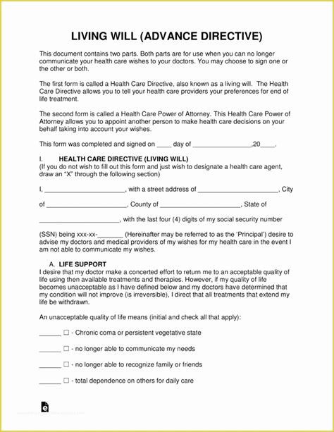 Make A Will for Free Template Of Sample Will Free Printable Documents ...