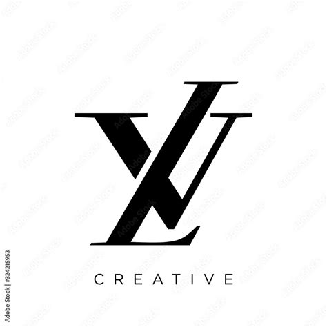 vl logo design vector icon Stock Vector | Adobe Stock