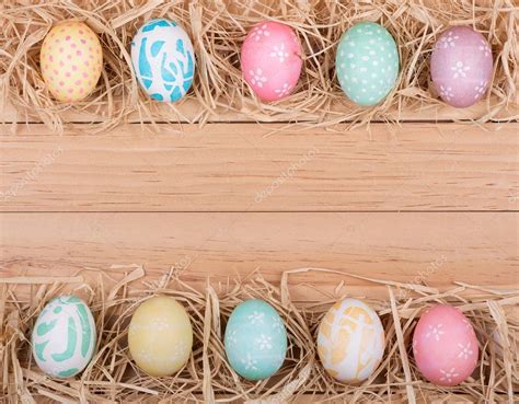 Easter Egg Border — Stock Photo © chasbrutlag #66489531