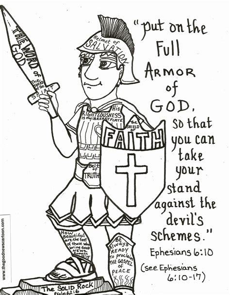 Armor Of God Printables For Kids