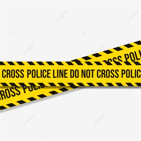 Police Line Don't Cross Illustration PNG