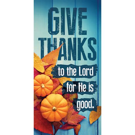 Church Banner - Fall & Thanksgiving - Give Thanks - B11451