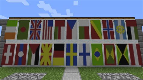 Minecraft Banner Tutorial - Flags of the World! | Doovi