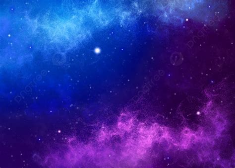 Cosmic Dark Night Starry Sky Milky Way Blue Purple Background, Desktop ...