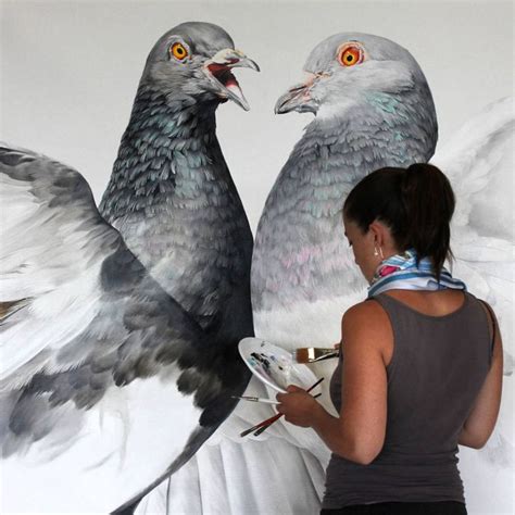 Massive Paintings of Pigeons Reveal the Street Birds’ Unexpected Beauty ...