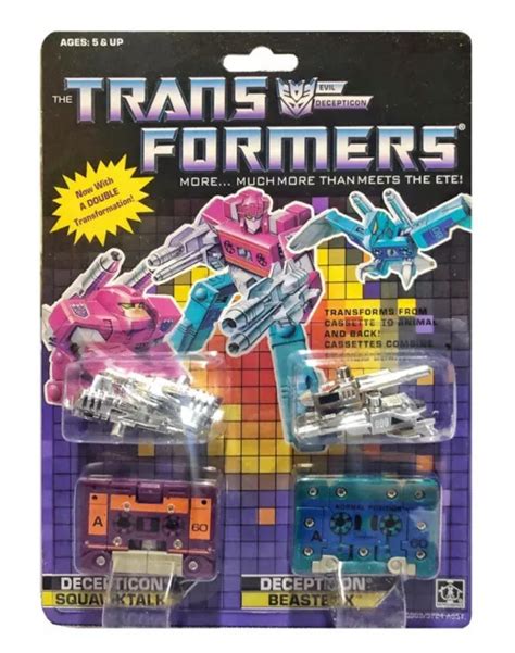 TRANSFORMERS G1 SOUNDWAVE Cassette Decepticon Beastbox Squawktalk ...