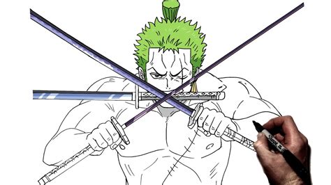 Roronoa Zoro Swords Drawing