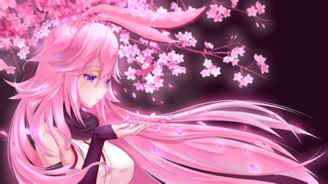 Pink Anime Background Wallpaper Laptop / 24 Pink Hair Anime Girl ...