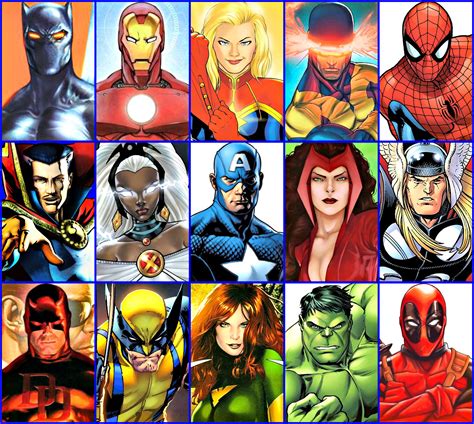 Marvel's 15 Most Popular | Marvel comics superheroes, Marvel paintings ...