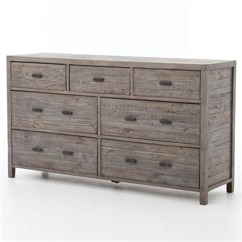 Caminito Grey Reclaimed Wood 7 Drawer Dresser | Zin Home