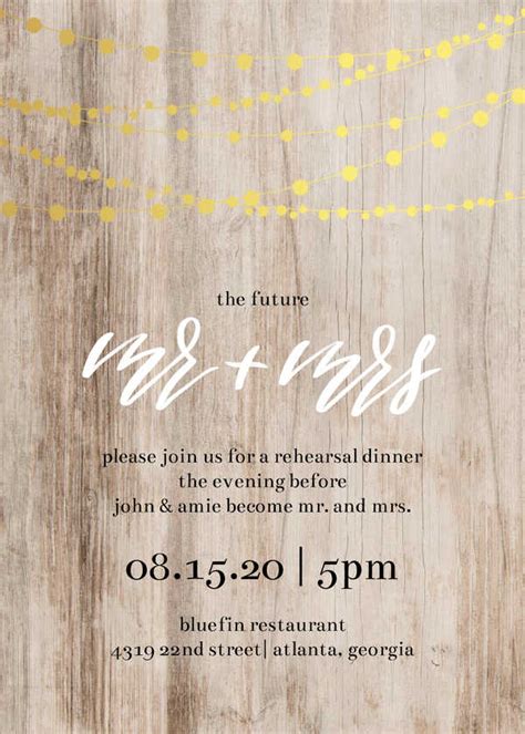 The Best Unique Rehearsal Dinner Invitations and Wedding Cards