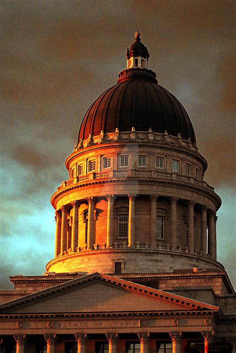 Utah State Capitol Dome Sunset by houstonryan on DeviantArt