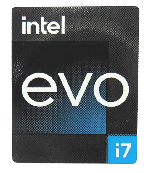 Original Intel i7 EVO Sticker 18 x 22mm / 11/16″ x 7/8″ [1143] – Vath ...