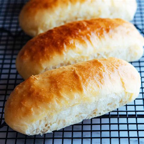 Brioche Hot Dog Buns (No knead!) - Pinch and Swirl