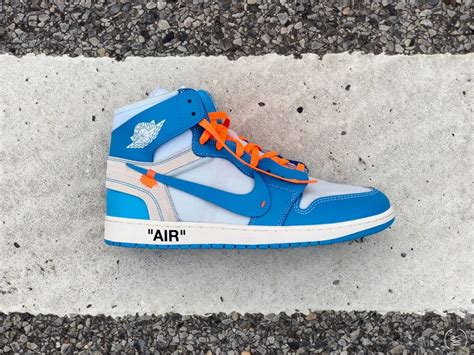 Here's a Detailed Look at Virgil Abloh's Off-White Air Jordan 1 'UNC ...