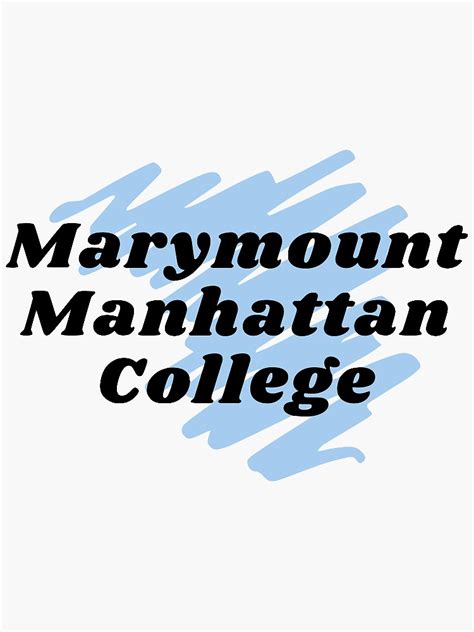 "Marymount Manhattan College Logo" Sticker by hvangelder | Redbubble