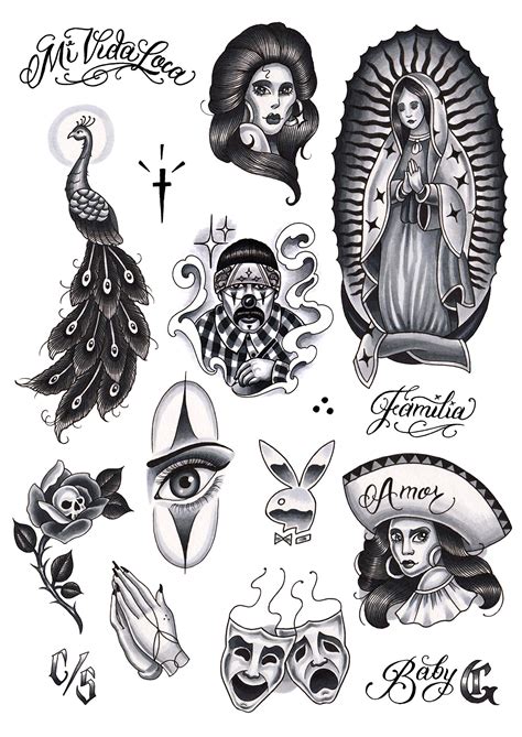 Buy Chicano Set, Temporary Tattoo Cover Up Sticker for Men and Women ...