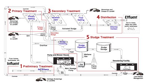 Schematic Diagram Of Typical Wastewater Treatment Plant How