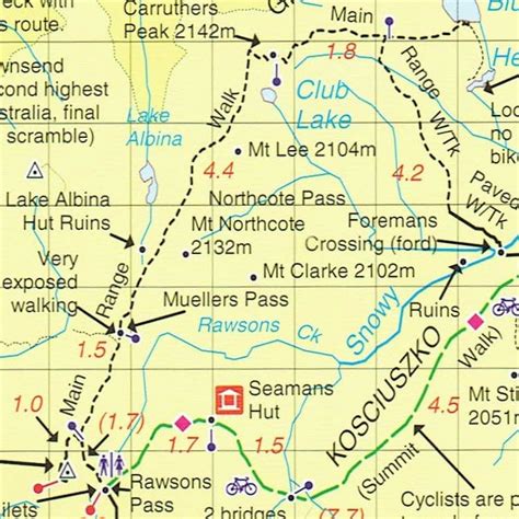 Snowy Mountains Central Adventure Map by ROOFTOPS MAP - BRANDS-ROOFTOPS ...