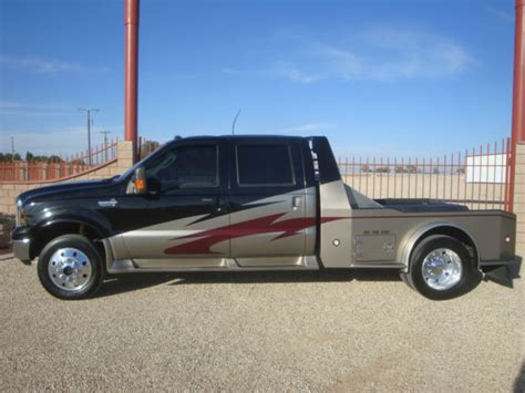 Ford F-450 Western Hauler 4x4 Crew Cab Hauler Bed Diesel Low Miles ...