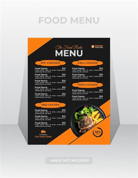 Premium Vector | Luxury and modern menu design template