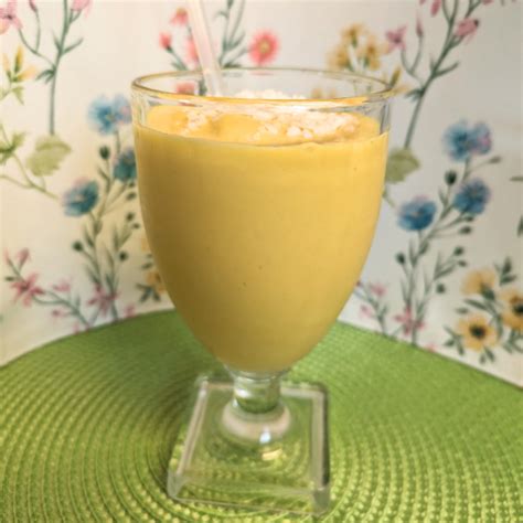 Easy Mango Vanilla Smoothie - A Cents For Cookery