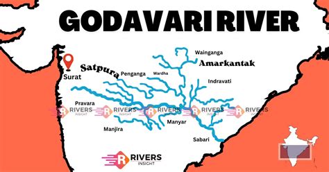 Godavari River System: Map with Tributaries - Rivers Insight