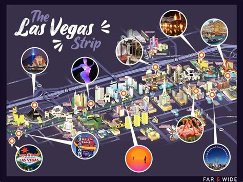 Las Vegas Strip Map Map of Las Vegas Hotels👈 Experimente a emoção das ...