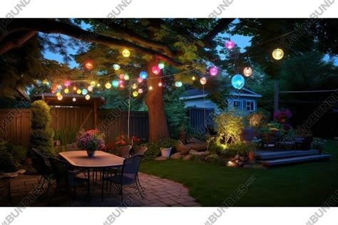 string backyard with lights (4507306)