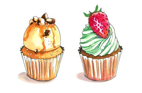 Watercolor food sketches :: Behance