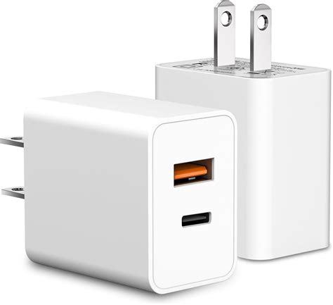 Amazon.com: iPhone Fast Charger Block - Arparnar 2Pack 20W Dual Port ...