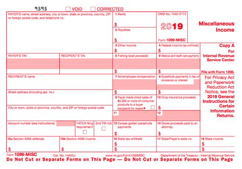 1099 Printable Template