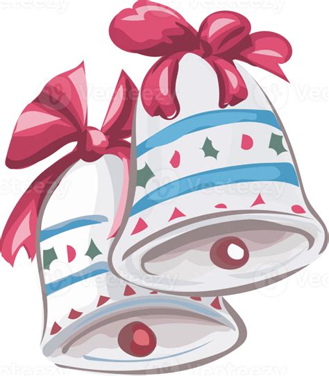 Christmas bell illustration on transparent background. 33537384 PNG