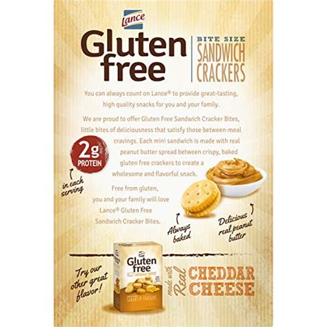 Lance Gluten Free Crackers, Peanut Butter Sandwich Crackers, 5 Ounce ...