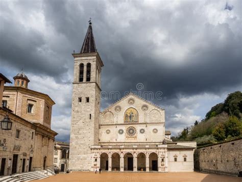 Cathedral of Spoleto stock image. Image of cathedral, city - 8396209