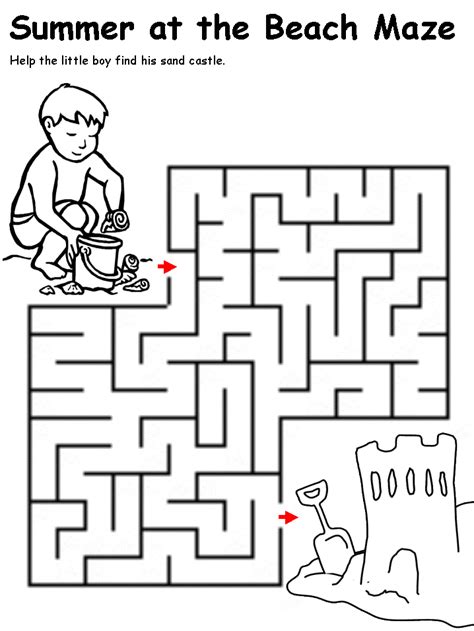 Maze Worksheets For Preschoolers