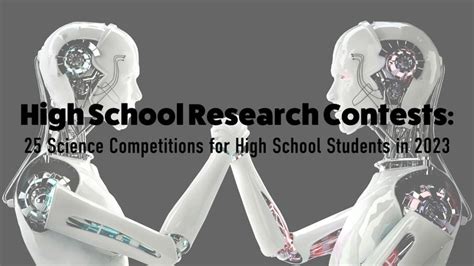 25 Science Competitions for High School Students in 2023 — Inspirit AI