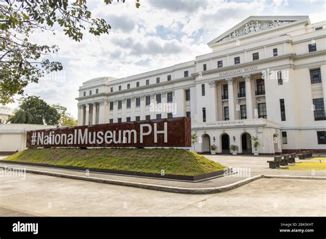 Landscape of National Fine Art Museum at Manila, Philippines Stock ...