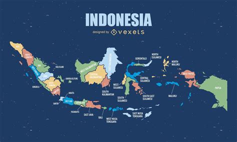 Indonesia Political Map Eps Illustrator Map Vector Maps Riset | Sexiz Pix