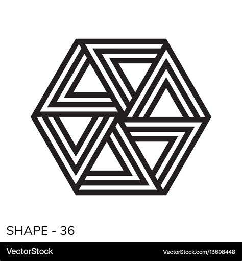 Simple geometric shape Royalty Free Vector Image