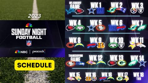 Nfl Sunday Night Football Schedule 2024 - July Calendar 2024