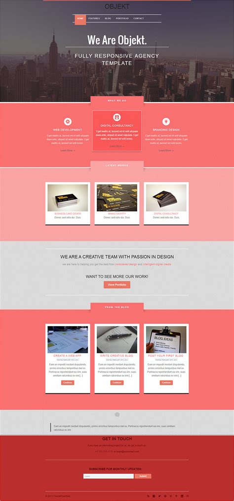 17+ Best Flat Design Website Templates | Free & Premium Templates