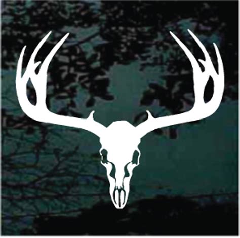 Mule Deer Skull Window Decals & Car Stickers | Decal Junky