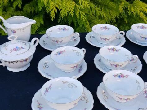 Full china floral tea set for sale in Co. Cork for €50 on DoneDeal