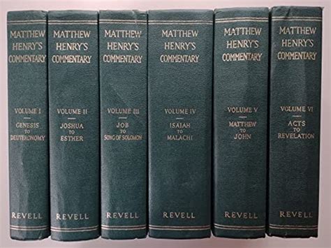 Matthew Henry's A Commentary on the Whole Bible by M. Henry: new ...