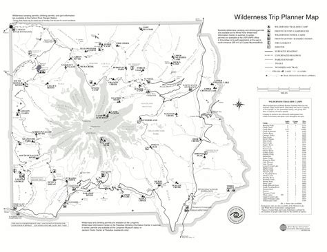 Mt Rainier Hiking Map - ToursMaps.com