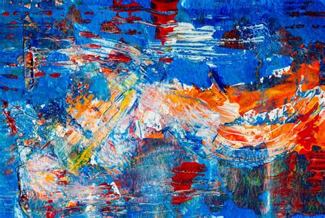 Red And Blue Abstract Painting · Free Stock Photo